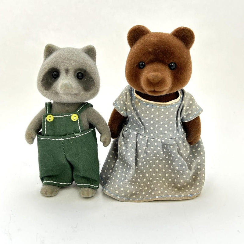 [Used] ROCCOON BROWN BEAR Japan Sylvanian Families