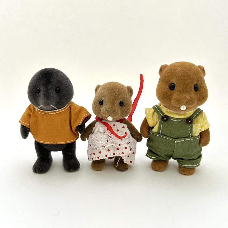 [Used] MOLE BEAVERS Japan Sylvanian Families