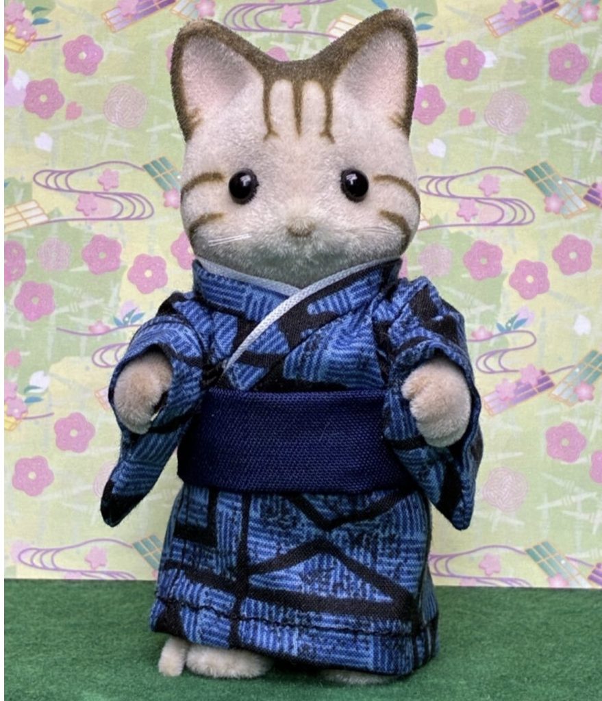 Kimono for Father Blue Handmade