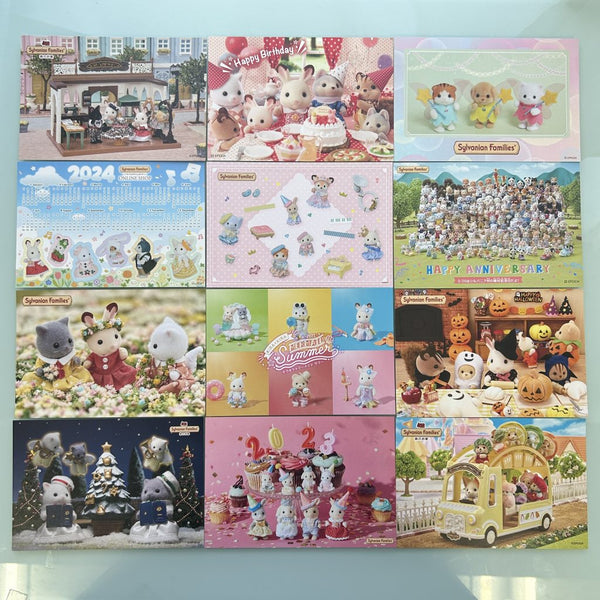 POSTCARD SET E Epoch Japan Sylvanian Families