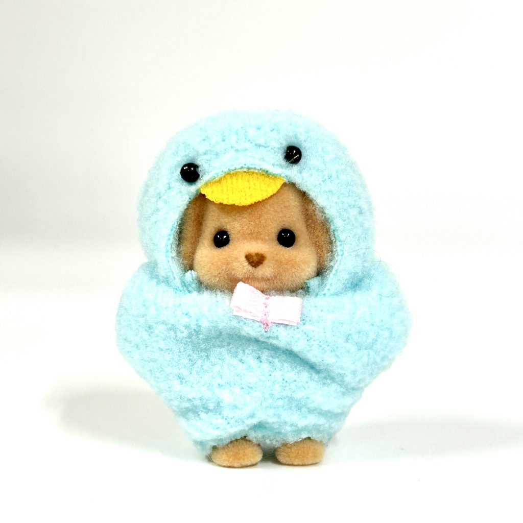 [used] 35th Anniversary Toy Poodle Baby In Blue Chick Costume 2020 14521 Sylvanian Families Calico Critters