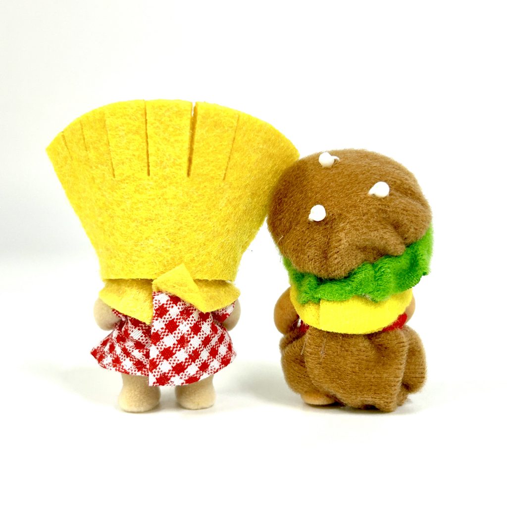 [used] 35th Anniversary the Baby Trio Hamburger Set 2021 14804 Sylvanian Families Calico Critters