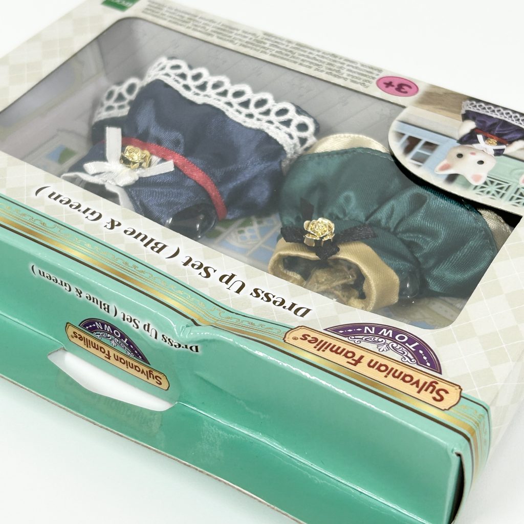 [used] Town Series Dress Up Set Blue & Green 6021 Sylvanian Families Calico Critters