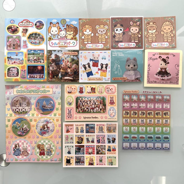 STICKER SET Calico Clitters Epoch Japan Sylvanian Families