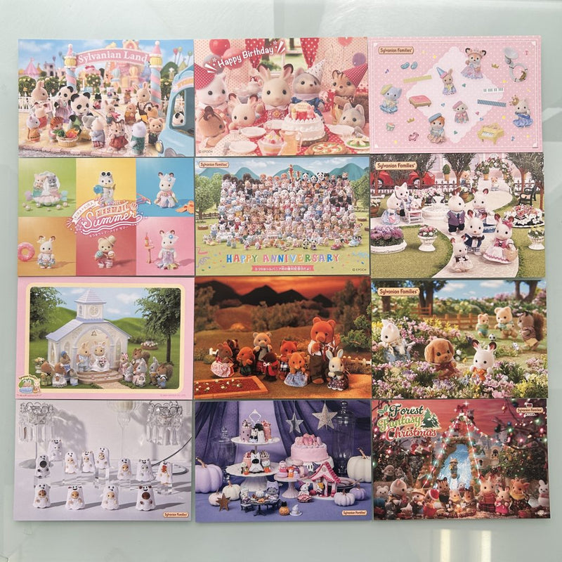 POSTCARD SET C Epoch Japan Sylvanian Families