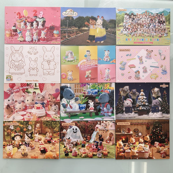 POSTCARD SET D Epoch Japan Sylvanian Families