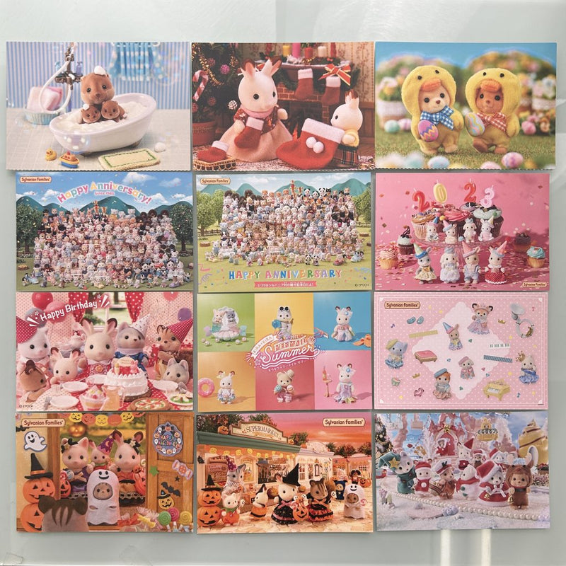 POSTCARD SET H Epoch Japan Sylvanian Families