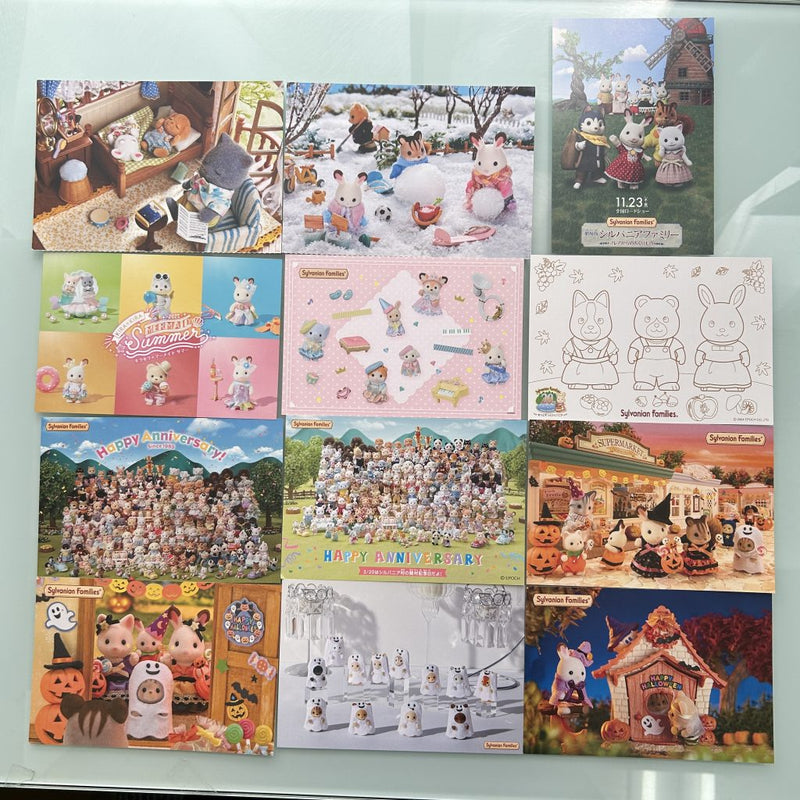 POSTCARD SET I Epoch Japan Sylvanian Families