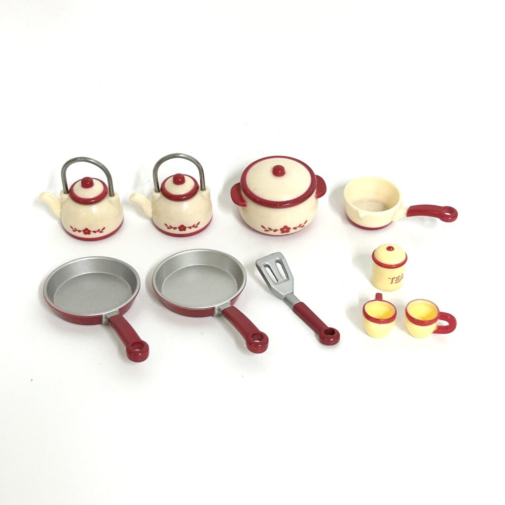 [used] Kitchen Grill Set Red Sylvanian Families Calico Critters