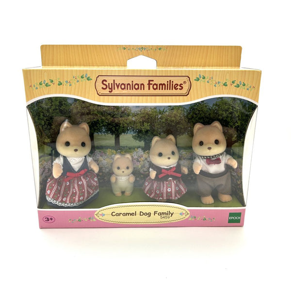 CARAMEL DOG FAMILY 5459 Calico Clitters Epoch Sylvanian Families