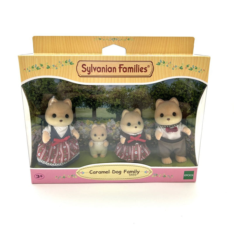 CARAMEL DOG FAMILY 5459 Calico Clitters Epoch Sylvanian Families