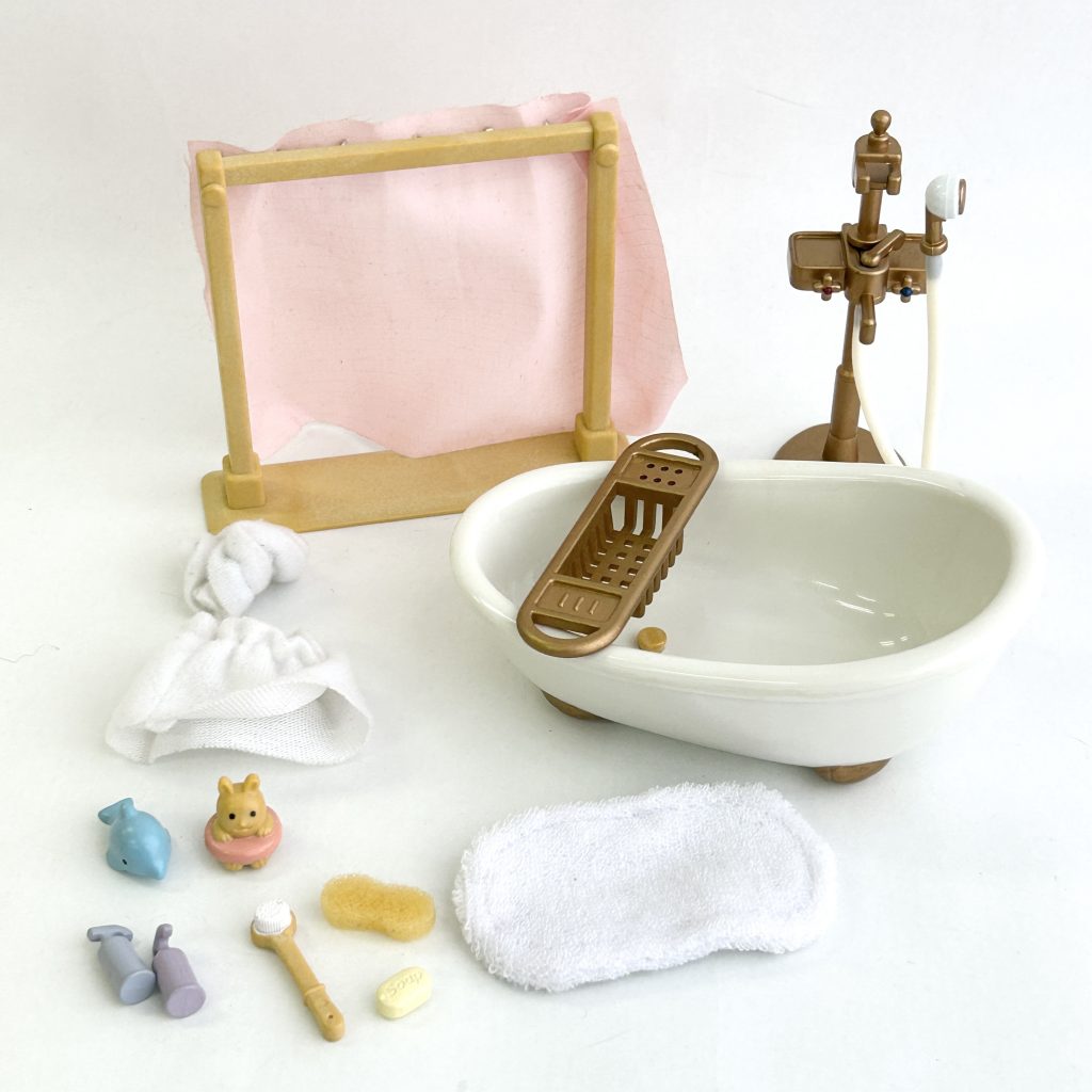 [used] Bath Set KA-605 Sylvanian Families Calico Critters