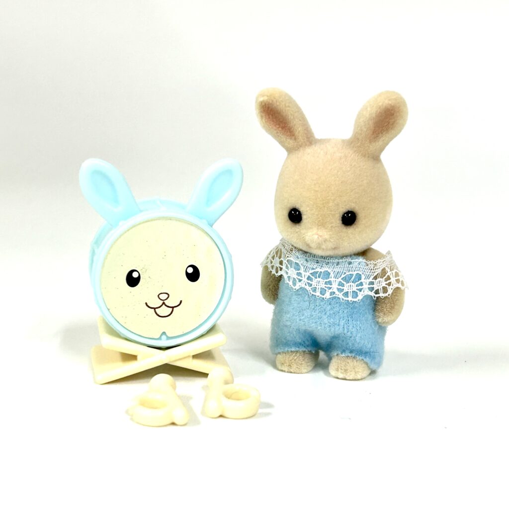 [used] Baby Recital Series 4 Milk Rabbit Drum Sylvanian Families Calico Critters