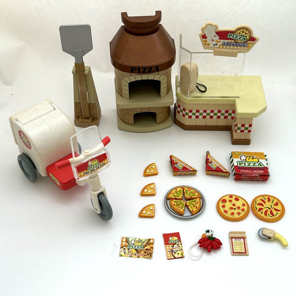 [Used] RING RING PIZZA SHOP MI-11 1999 Epoch Japan Sylvanian Families