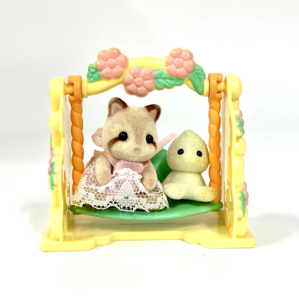 [used] Vintage Misty Forest Flower Swing 1997 F-10 Sylvanian Families Calico Critters