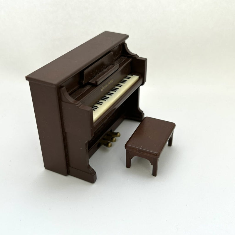 [Used] BROWN UPRIGHT PIANO Epoch Japan Sylvanian Families