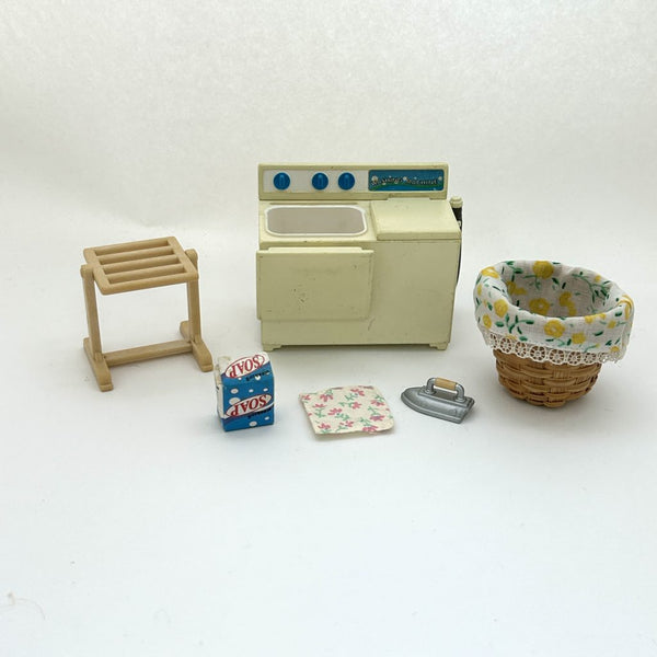 [Used] WASHING MACHINE SET Epoch Japan Sylvanian Families