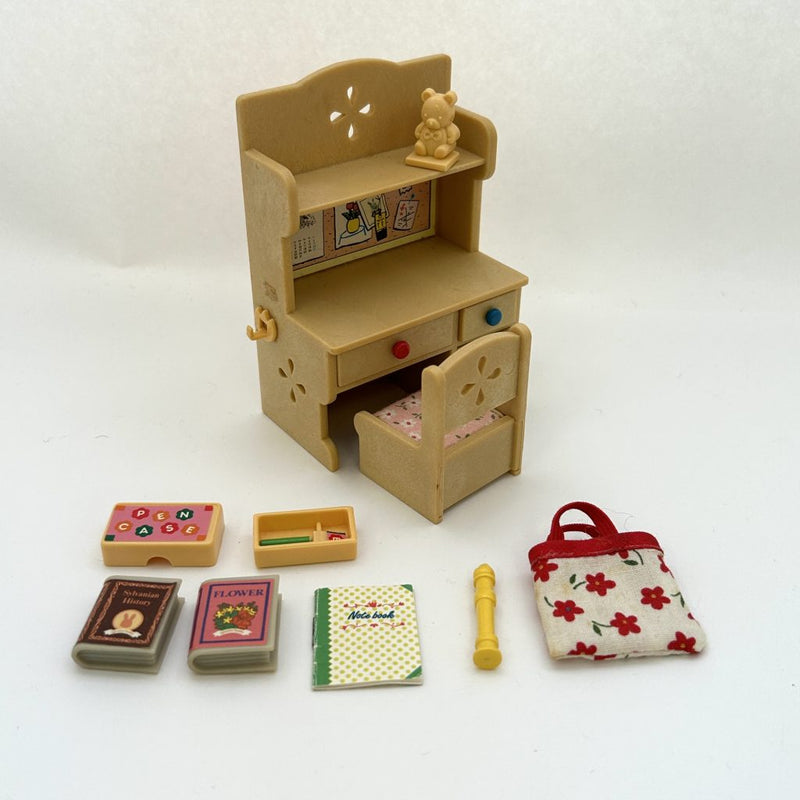 [Used] STUDY DESK SET KA-68 Epoch Japan 1995 Sylvanian Families