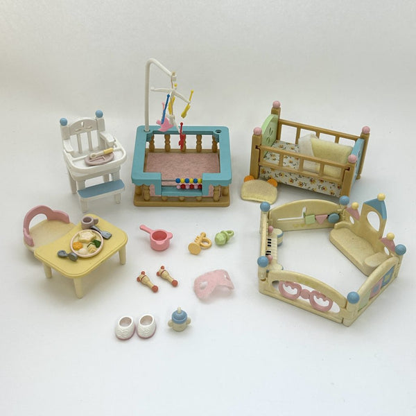 [Used] FURNITURE FOR A BABY'S ROOM SET Epoch Japan Sylvanian Families