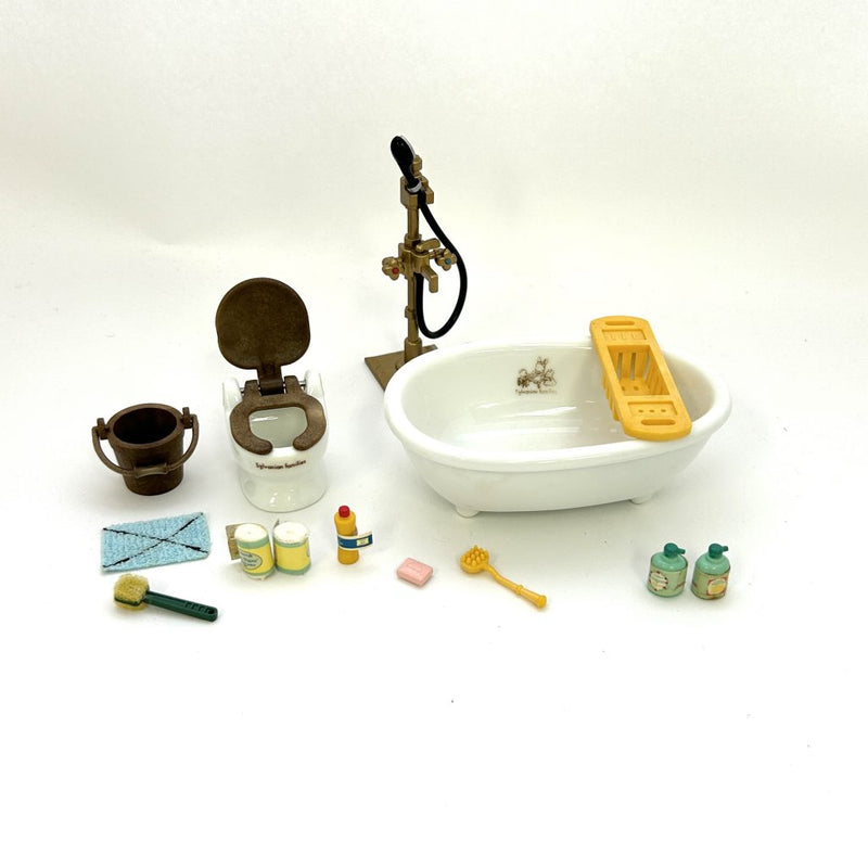 [Used] BATHROOM SET Epoch Japan Sylvanian Families