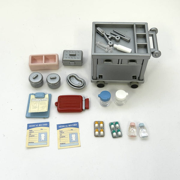 [Used] ROUND MEDICAL SET Epoch Japan Sylvanian Families