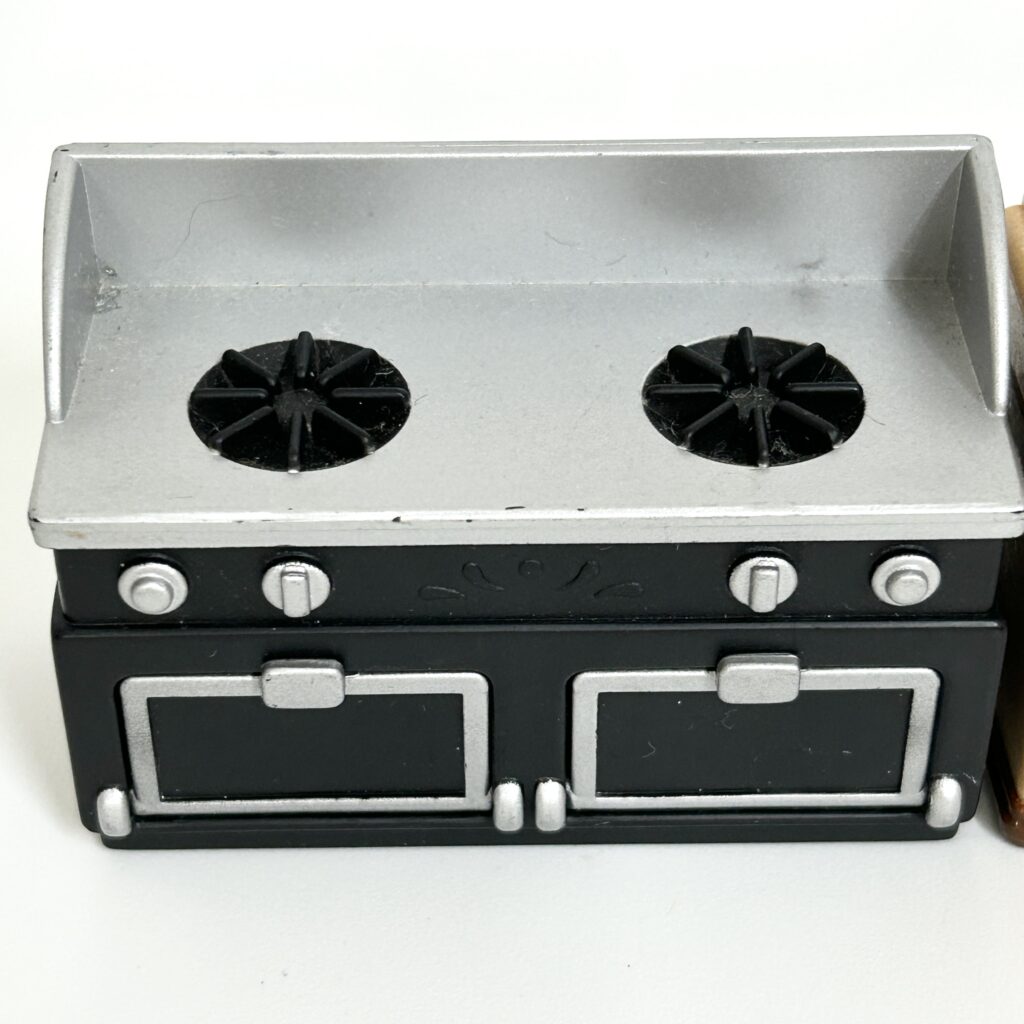 [used] Black Oven Sink Set Sylvanian Families Calico Critters
