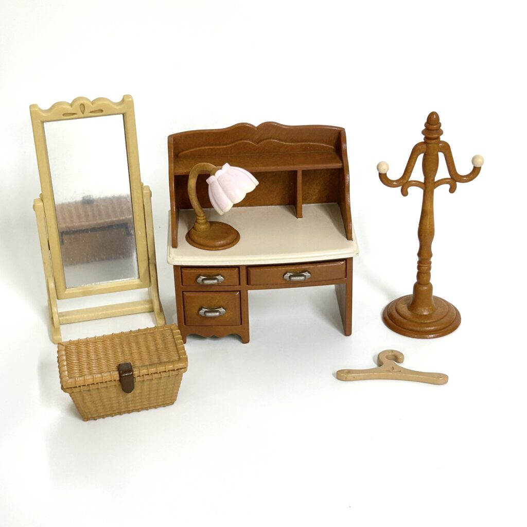 [used] Desk Mirror Set Sylvanian Families Calico Critters