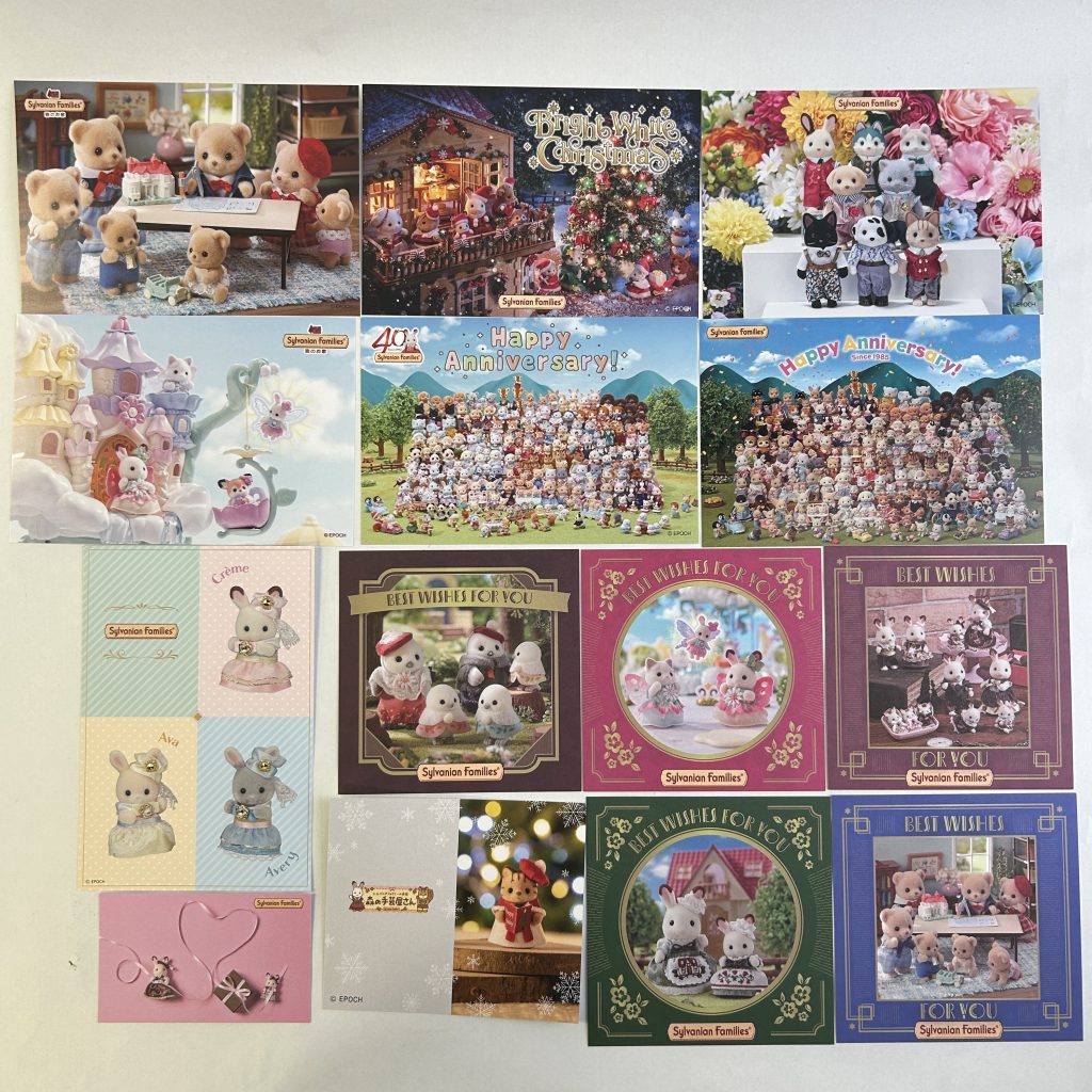 Postcard Set Sylvanian Families Calico Critters