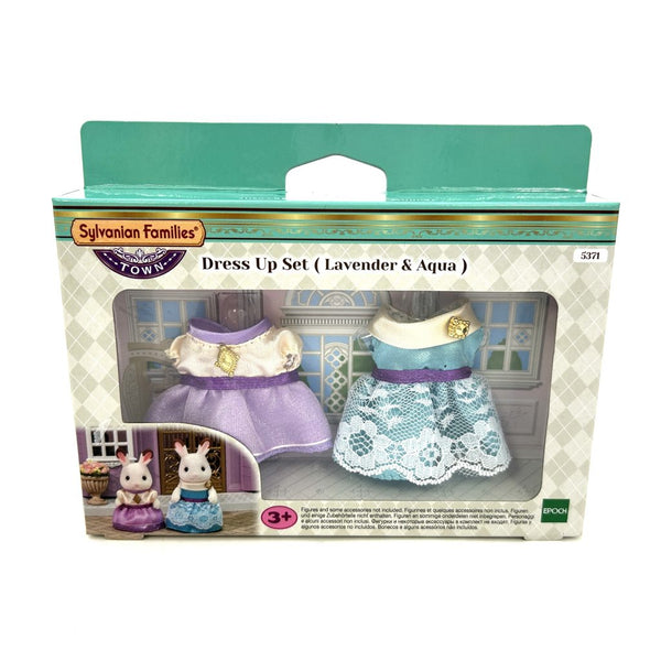 DRESS UP SET LIGHT PURPLE & BLUEGREEN 5371 Town Series Sylvanian Families