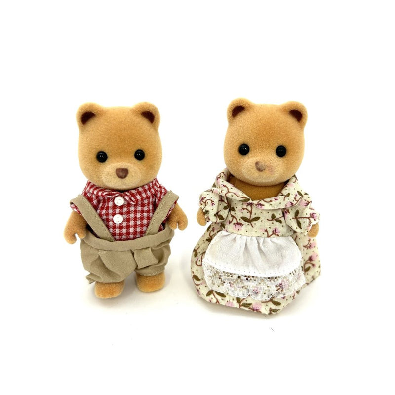 [Used] BEAR FATHER MOTHER Epoch Japan Sylvanian Families