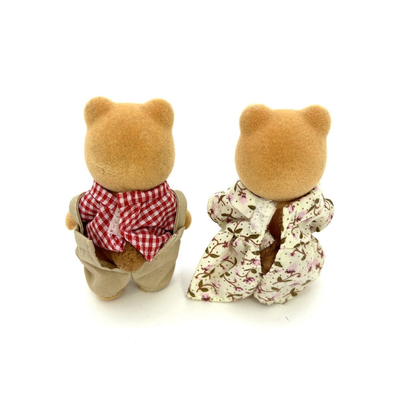 [Used] BEAR FATHER MOTHER Epoch Japan Sylvanian Families