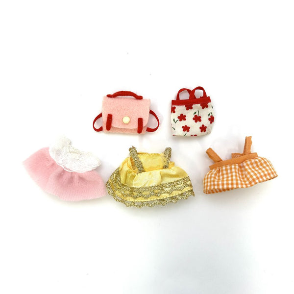 [Used] DRESS AND BAG SET Epoch Japan Sylvanian Families