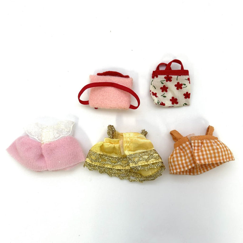 [Used] DRESS AND BAG SET Epoch Japan Sylvanian Families