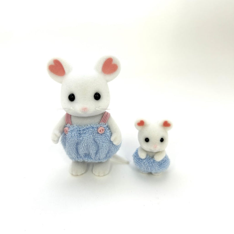 [Used] BATH TIME MARSHMALLOW BOY AND BABY Epoch Japan Sylvanian Families