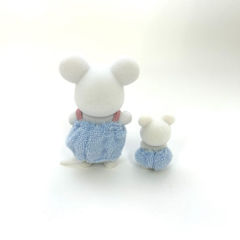 [Used] BATH TIME MARSHMALLOW BOY AND BABY Epoch Japan Sylvanian Families