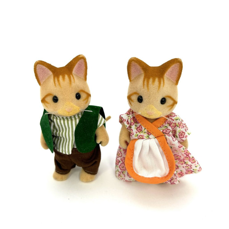 [Used] GINGER CAT FATHER MOTHER Epoch Japan Sylvanian Families