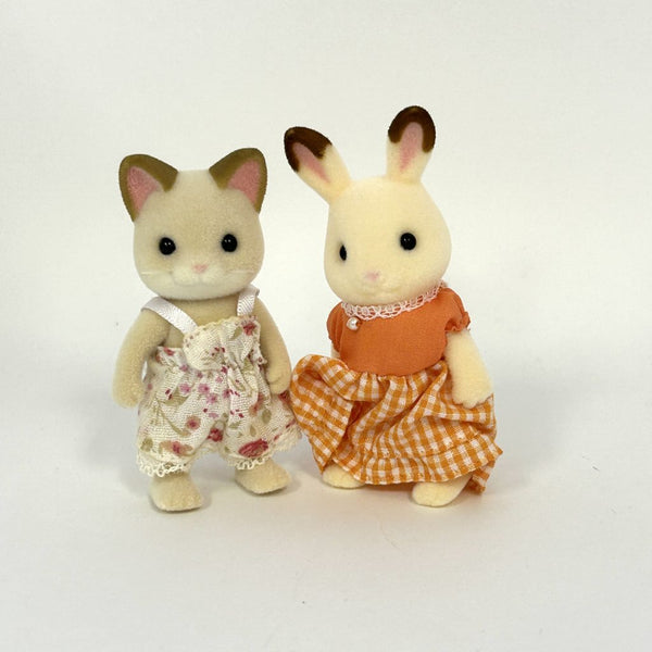 [Used] CREAM CAT CHOCOLATE RABBIT MOTHER Epoh Japan Sylvanian Families