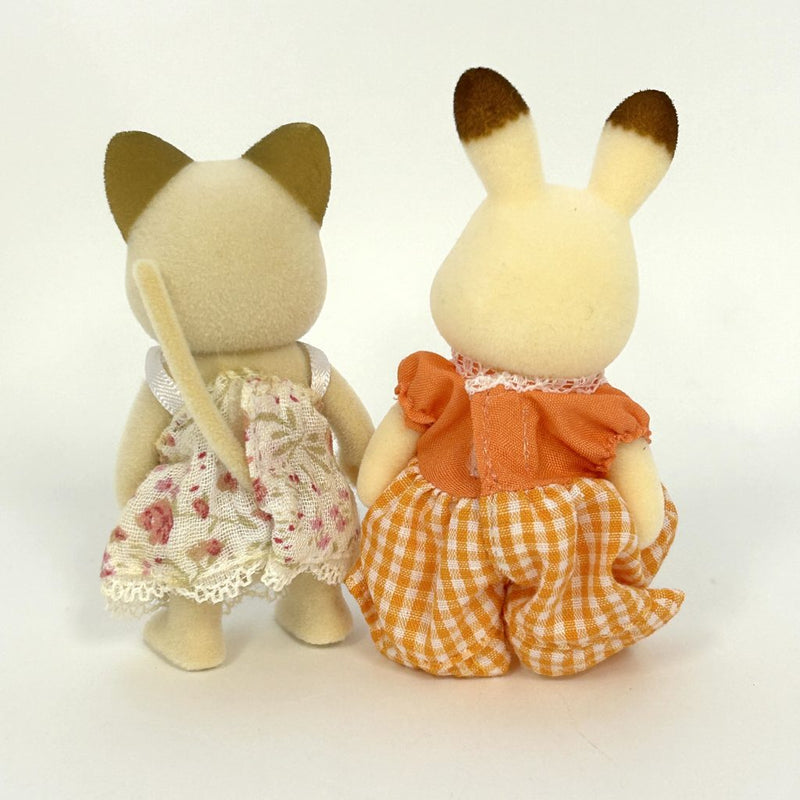 [Used] CREAM CAT CHOCOLATE RABBIT MOTHER Epoh Japan Sylvanian Families