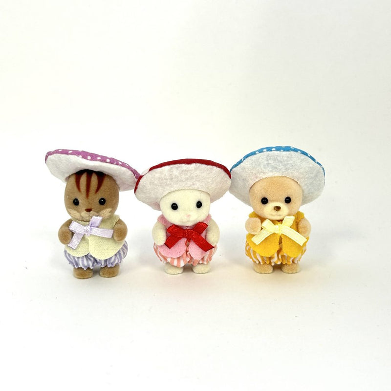 [Used] BABY TRIO MUSHROOM FAIRY Japan 2019 Sylvanian Families