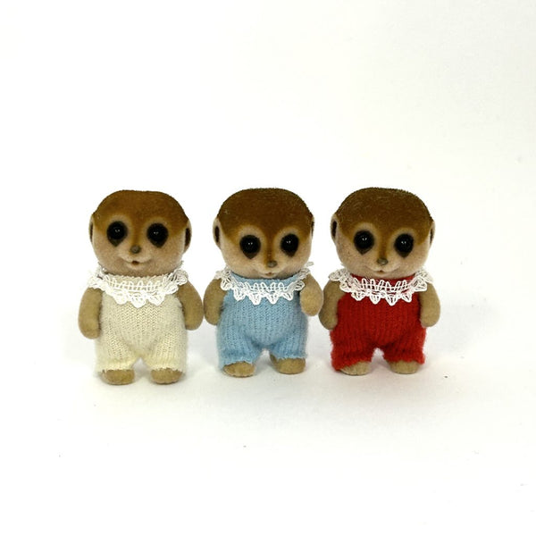 [Used] MEERKAT TRIPLETS Flair Epoch Japan Sylvanian Families