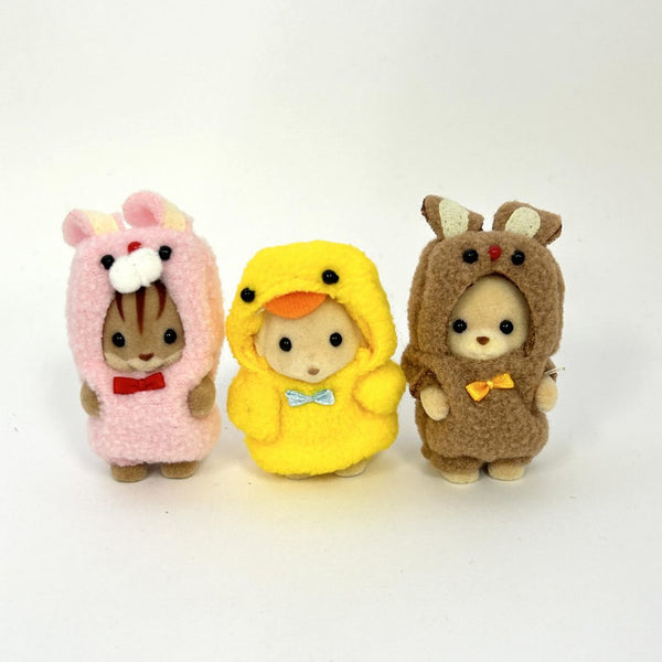 [Used] BABY TRIO COSTUME MASCOT Japan 2019 Sylvanian Families