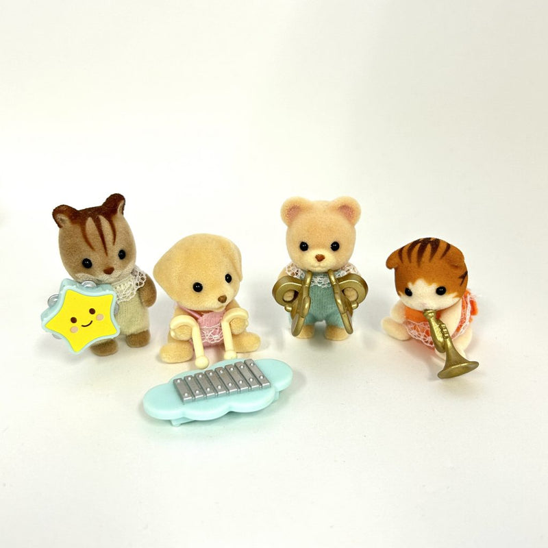 [Used] BABY RECITAL SERIES 4 FIGURE SET Epoh Japan Sylvanian Families