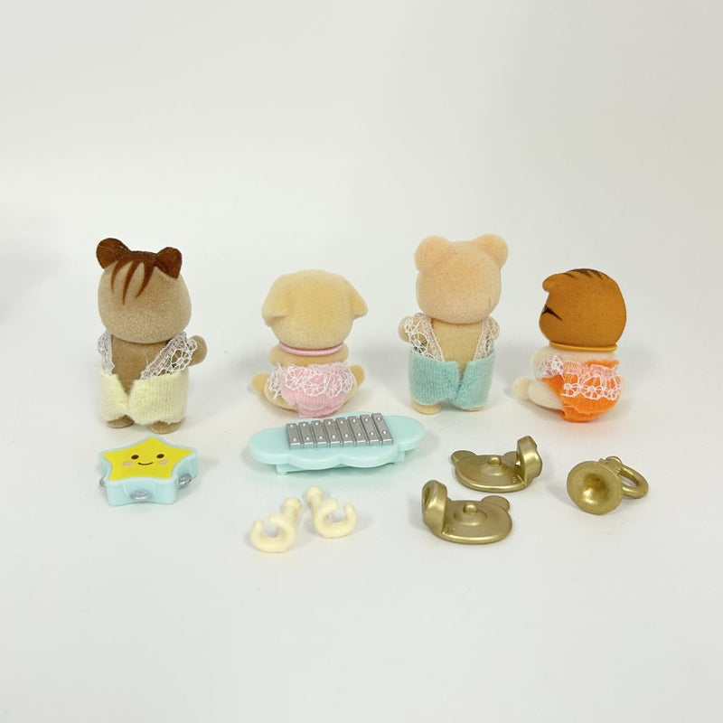 [Used] BABY RECITAL SERIES 4 FIGURE SET Epoh Japan Sylvanian Families