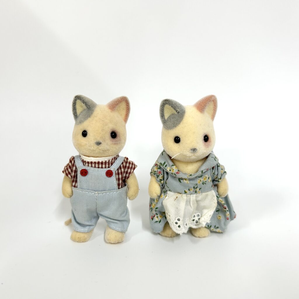 [used] Calico cat's father and mother Sylvanian Families Calico Critters