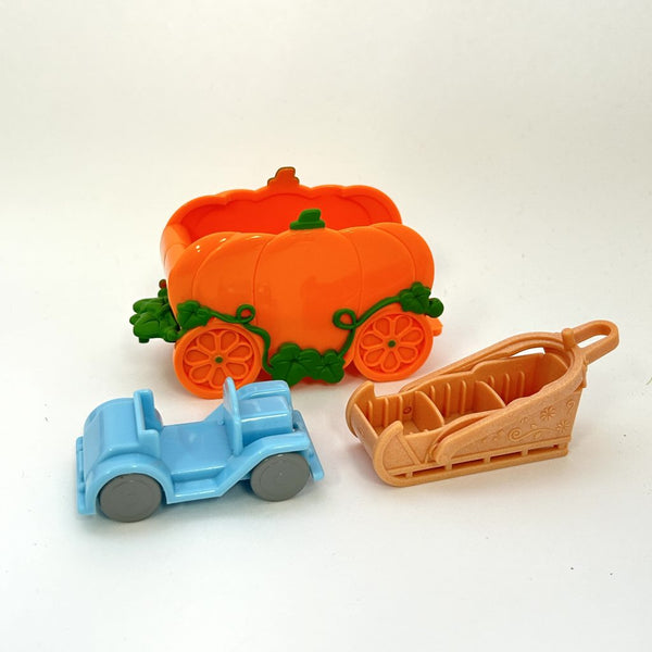 [Used] PUMPKIN CAR SET Epoch Japan Sylvanian Families