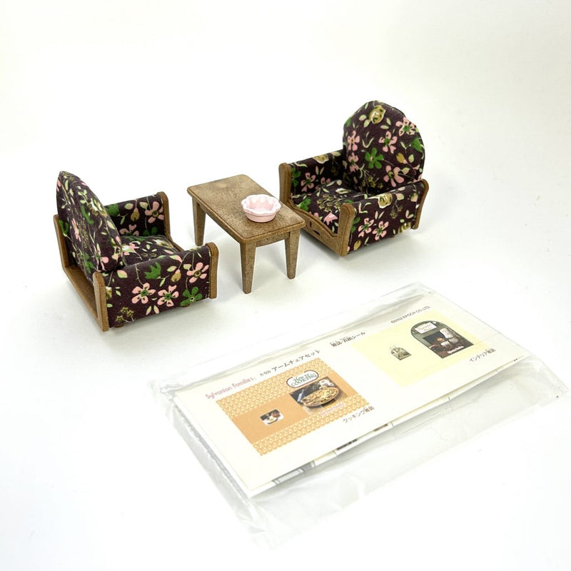 [Used] ARM CHAIR SET KA-509 Epoch Japan Sylvanian Families