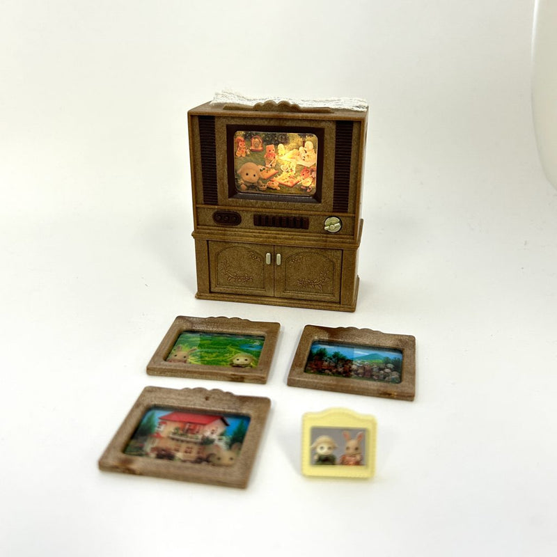 [Used] TELEVISION (TV) SET FOR LIVING ROOM KA-516 Sylvanian Families