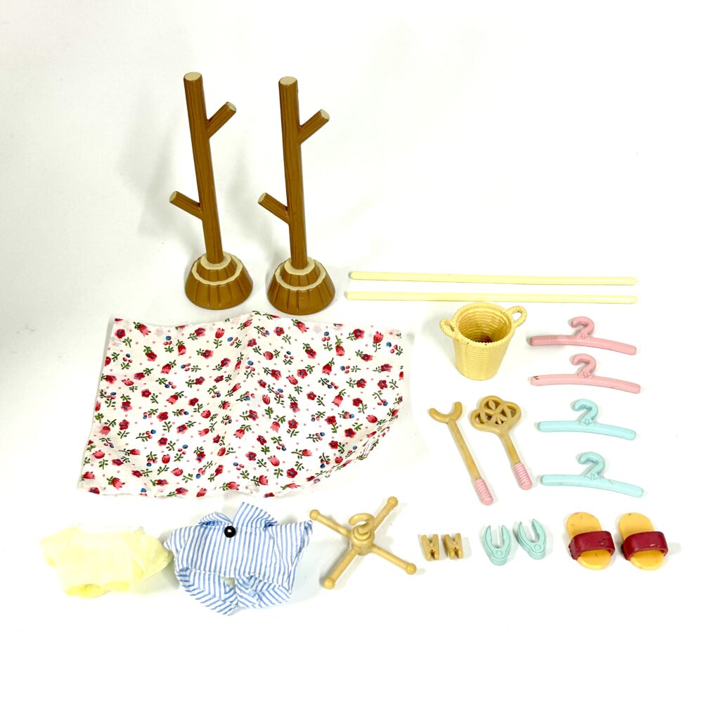 [used] Washing Clothespole Set KA-610 Sylvanian Families Calico Critters