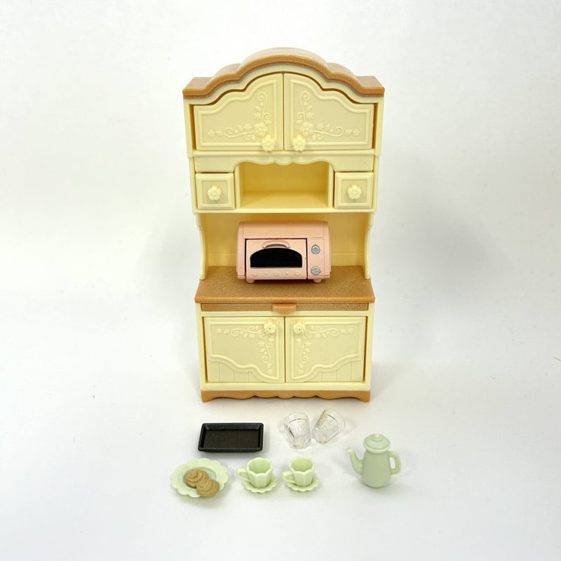 [Used] CUPBOARD AND TOASTER SET Epoch Japan KA-419 Sylvanian Families