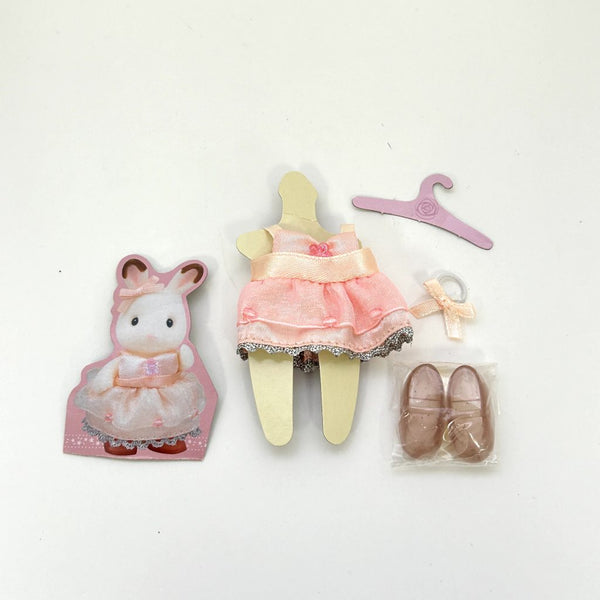 [Used] PINK DRESS FOR GIRLS D-15 Epoch Sylvanian Families